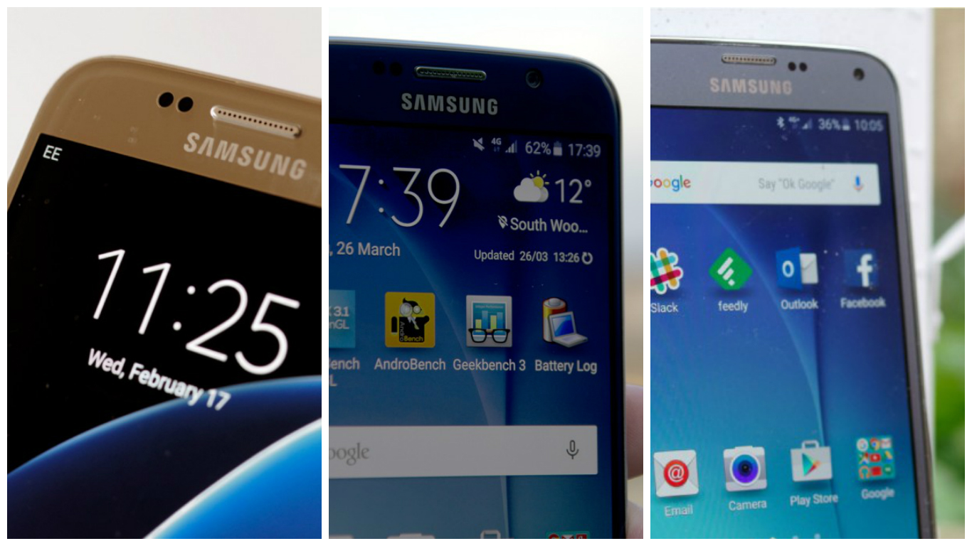 삼성 갤럭시 S7 vs 삼성 갤럭시 S6 vs 삼성 갤럭시 S5: 삼성의 새로운 플래그십 스마트폰으로 업그레이드해야 할까요?