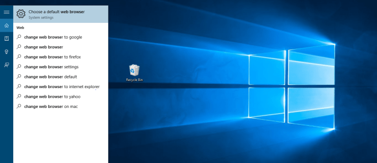 Windows 10에서 기본 브라우저를 변경하는 방법