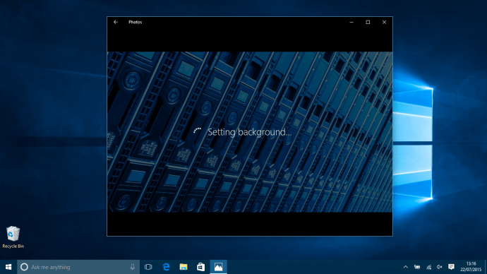 Microsoft Windows 10 So ändern Sie das Hintergrundbild - Fotos-App
