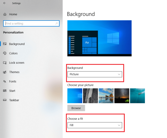 Microsoft Windows 10 Comment changer le papier peint - Menu de personnalisation