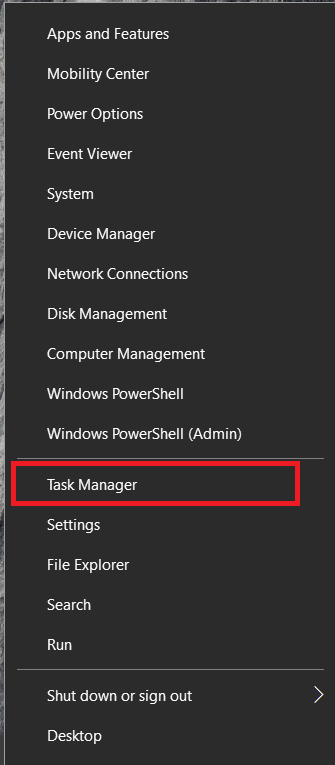 Windows 작업 표시줄 메뉴