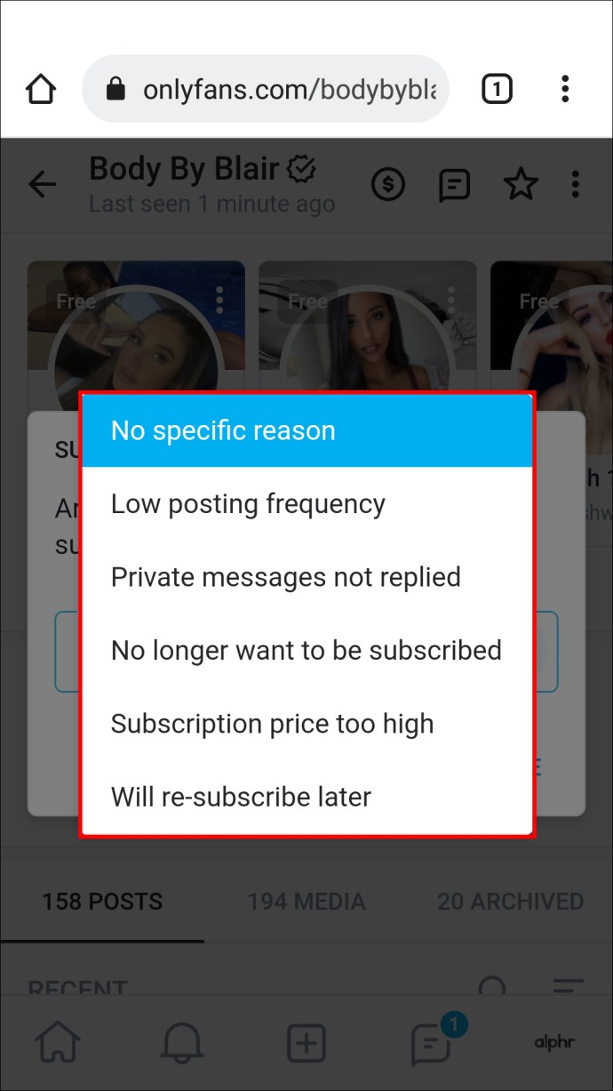 How to disable auto renew on onlyfans