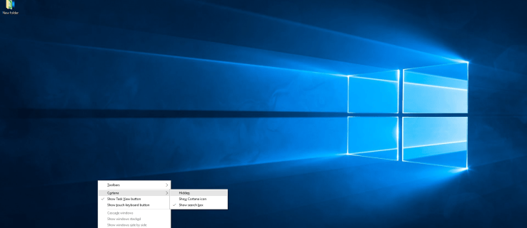 Как удалить панель поиска и Кортану с панели задач Windows 10