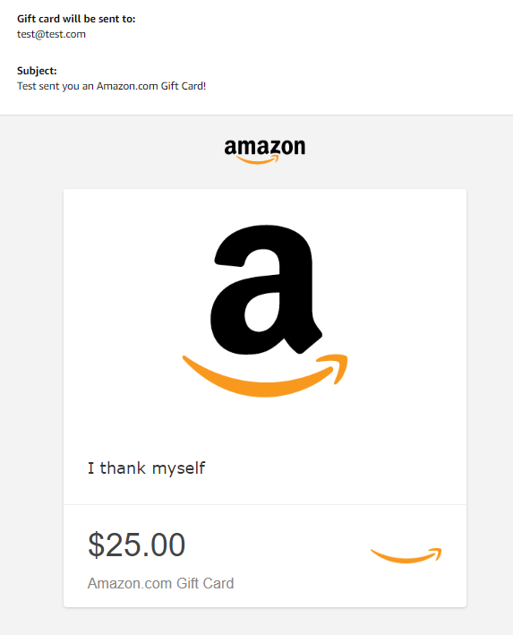 Amazon E-Geschenkkarte