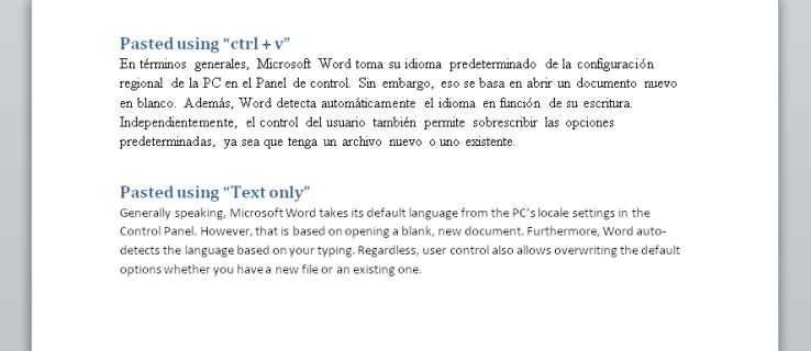 Microsoft Word에서 맞춤법 검사 언어 변경을 중지하는 방법