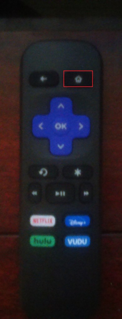 Домашняя кнопка Roku